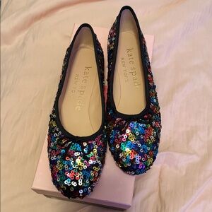 Kate Spade Honey Ballet Colorful Sequin Flats